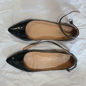 Ladies BCBG ankle strap flats